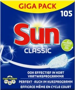 SUN® Sun Vaatwastabletten Classic - 105 Stuks - Voordeelverpakking -Lifestyle-Productwinkel 1003x1200