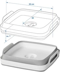 Opvouwbare Wasbak 18L - Met Stop - Afwasbak - Afwasteil - 30x30x20 Cm -Lifestyle-Productwinkel 1014x1200