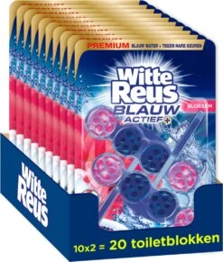 Witte Reus Blauw Actief Toiletblok - Bloesem - WC Blokjes Voordeelverpakking - 20 Stuks 13 Witte Reus Blauw Actief Toiletblok - Bloesem - WC Blokjes Voordeelverpakking - 20 Stuks -Lifestyle-Productwinkel 1020x1200