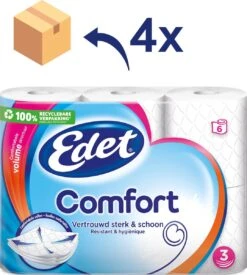 Edet Comfort Toiletpapier - 3-laags - 24 Rollen -Lifestyle-Productwinkel 1077x1200 1