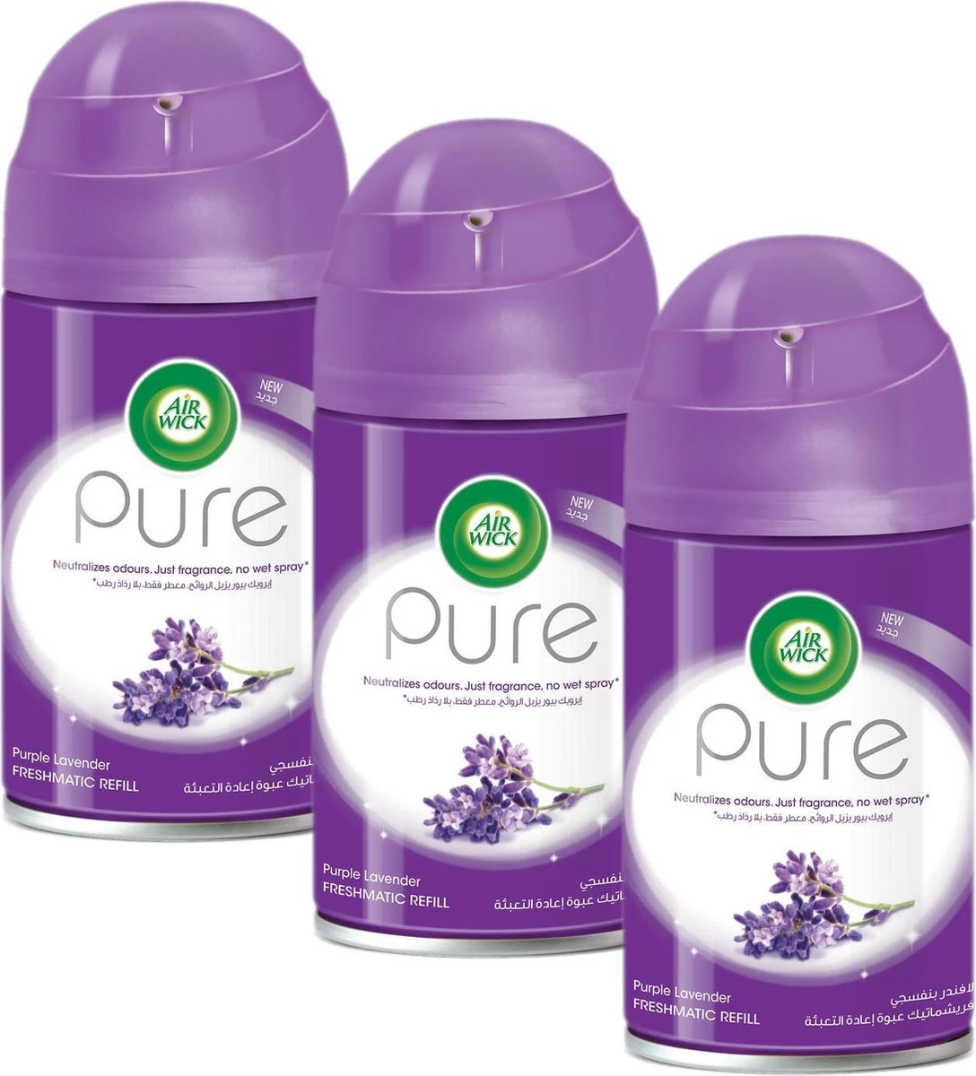 Air Wick Freshmatic Automatische Spray Luchtverfrisser - Paarse Lavendel Navulling - 3 Stuks - Voordeelverpakking 8 Air Wick Freshmatic Automatische Spray Luchtverfrisser - Paarse Lavendel Navulling - 3 Stuks - Voordeelverpakking - Afbeelding 6