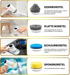 MostEssential Premium Elektrische Schoonmaakborstel 2023 Model – Elektrische Schrobber - Schrobborstel - Poetsmachine – Voor Badkamer Of Keuken - Inclusief 4 Borstelkoppen 15 MostEssential Premium Elektrische Schoonmaakborstel 2023 Model – Elektrische Schrobber - Schrobborstel - Poetsmachine – Voor Badkamer Of Keuken - Inclusief 4 Borstelkoppen -Lifestyle-Productwinkel 1117x1200 5