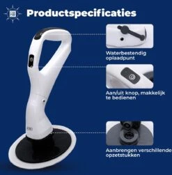 B-care Elektrische Schoonmaakborstel - 4 Opzetstukken - Wasborstel - Poetsmachine - Schrobborstel - Handborstel - Werkborstel - Schrobber - Boorborstel - Schoonmaakmiddelen - Reinigingsborstel -Lifestyle-Productwinkel 1182x1200 2