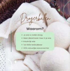 Geniet Van Gemak® | Herbruikbare Wollen Drogerballen | Wasbollen | Schaapswol | Duurzame En Energiebesparende Wasballen | 6 XL Drogerballen 14 Geniet Van Gemak® | Herbruikbare Wollen Drogerballen | Wasbollen | Schaapswol | Duurzame En Energiebesparende Wasballen | 6 XL Drogerballen -Lifestyle-Productwinkel 1195x1200