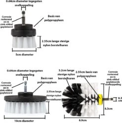 Kibani 9 Delige Borstelset Voor Boormachine - Wit, Rood, Geel - Voor Wielen, Tapijt, Bekleding, Beton En Steen | Schrobborstel – Boorborstel – Schuurborstel - Borstel Boormachine – Schoonmaakborstel – Reinigingsborstel – Tapijtreiniger - Borstelset 17 Kibani 9 Delige Borstelset Voor Boormachine - Wit, Rood, Geel - Voor Wielen, Tapijt, Bekleding, Beton En Steen | Schrobborstel – Boorborstel – Schuurborstel - Borstel Boormachine – Schoonmaakborstel – Reinigingsborstel – Tapijtreiniger - Borstelset -Lifestyle-Productwinkel 1197x1200 7