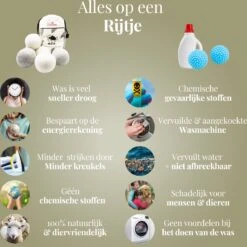 Goodlifehacks Originele XL 6 Stuks Drogerballen - Wasbollen - Wasverzachter - Zero Waste Dryerballs - Duurzaam - Herbruikbare Droogballen - Wit & Grijs - Energie Besparen -Lifestyle-Productwinkel 1198x1200 10