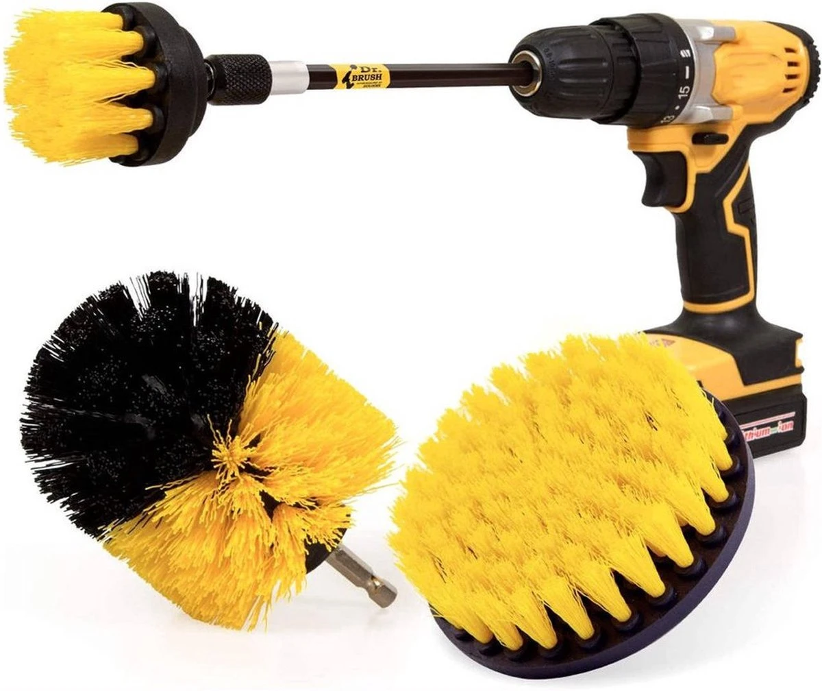 Professionele 4 Delige Borstelset Voor De Boormachine Incl. Verlengstuk, Deze Schoonmaak Schuurborstel Elektrisch Opzetborstel Schrobborstel Set Is Geschikt Als Schrobber Voor Badkamer, Auto, Keuken En Tuin 3 Professionele 4 Delige Borstelset Voor De Boormachine Incl. Verlengstuk, Deze Schoonmaak Schuurborstel Elektrisch Opzetborstel Schrobborstel Set Is Geschikt Als Schrobber Voor Badkamer, Auto, Keuken En Tuin