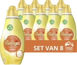 Robijn Klein & Krachtig Collections Color Zwitsal Vloeibaar Wasmiddel - 8 X 19 Wasbeurten - Voordeelverpakking