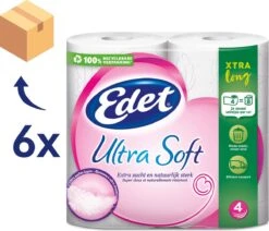 Edet Ultra Soft Xtra Long 4-laags Toiletpapier - 24 = 48 Rollen 7 Edet Ultra Soft Xtra Long 4-laags Toiletpapier - 24 = 48 Rollen -Lifestyle-Productwinkel 1200x1029 1