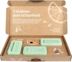 Seepje Afwaszeep Pakket Met Magneet - Natuurlijke Ingredienten - 0% Plastic - 3 X 120 Gram