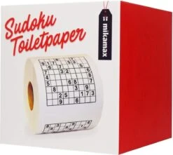 MikaMax Sudoku WC Papier - Sudoku - Iedervel Een Andere Sudoku - Toiletpapier - Puzzels - Puzzel -Lifestyle-Productwinkel 1200x1074 3