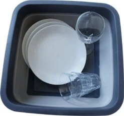 YUGN BLACK Opvouwbare Afwasteil 9 Liter - Afwasbak Teil Wasteil - Afwasbak Vierkant - Afwasteil Opvouwbaar - Ruimtebesparend - Cadeau Tip -Lifestyle-Productwinkel 1200x1116