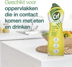 Cif CleanBoost Cream Citroen Schuurmiddel - 8 X 750 Ml - Voordeelverpakking 11 Cif CleanBoost Cream Citroen Schuurmiddel - 8 X 750 Ml - Voordeelverpakking -Lifestyle-Productwinkel 1200x1118 1