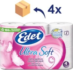 Edet Ultra Soft - 4-laags Wc Papier - 4 X 6 Rollen