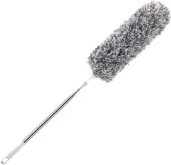 Fain® Plumeau Met Telescoopsteel – Grijs – 80 Tot 280 Cm - Uitschuifbaar – Wasbaar - Flexibel 360° Draaibaar – Duster - Microvezel Ragebol -Lifestyle-Productwinkel 1200x1163 1