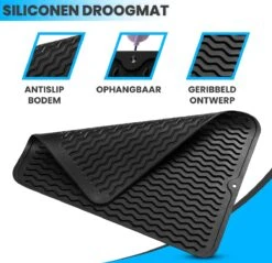 Bangosa Afdruipmat - Vaat Afwas Droogmat - Siliconen 50 X 40 -Lifestyle-Productwinkel 1200x1163