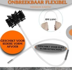 Schoorsteenveegset - 8 Meter - 2 Borstelkoppen - Professioneel - Schoorsteen Borstel - Veegkit - Haardset Voor Houtkachel - Flexibel - Schoorsteenveger - Pelletkachel Accessoires - Schoorsteen Reiniger - Geschikt Voor Boormachines -Lifestyle-Productwinkel 1200x1167 3