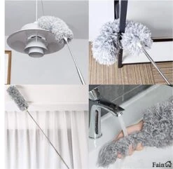 Fain® Plumeau Met Telescoopsteel – Grijs – 80 Tot 280 Cm - Uitschuifbaar – Wasbaar - Flexibel 360° Draaibaar – Duster - Microvezel Ragebol -Lifestyle-Productwinkel 1200x1170 7