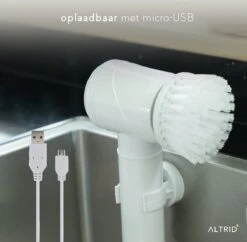 Altrid Elektrische Schoonmaakborstel - Oplaadbaar - Verbeterde Versie - 3 Opzetstukken - Poetsmachine - Handborstel - Schrobborstel - Schrobber - Reinigingsborstel - Schoonmaakmiddelen -Lifestyle-Productwinkel 1200x1176 5