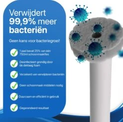 RevoBrush 28x Crystal Clean Foaming Pads Navulling - WC Borstel Met Houder Vrijstaand -Lifestyle-Productwinkel 1200x1184 12