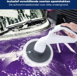 B-care Elektrische Schoonmaakborstel - 4 Opzetstukken - Wasborstel - Poetsmachine - Schrobborstel - Handborstel - Werkborstel - Schrobber - Boorborstel - Schoonmaakmiddelen - Reinigingsborstel -Lifestyle-Productwinkel 1200x1184 14