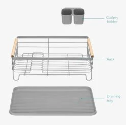 Navaris Afdruiprek Met Uitneembare Bestekhouder - Afwasrek Met Losse Lekbak - Vaatwasrek Met Plateau - Voor Bestek, Borden, Schalen En Pannen 14 Navaris Afdruiprek Met Uitneembare Bestekhouder - Afwasrek Met Losse Lekbak - Vaatwasrek Met Plateau - Voor Bestek, Borden, Schalen En Pannen -Lifestyle-Productwinkel 1200x1189 4