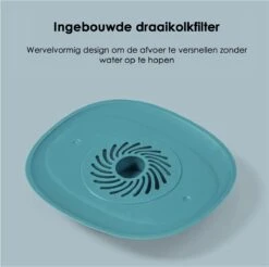 Heuts Goods - Gootsteenzeef - Gootsteenstop - Afvoerzeef - Afvoerstop - Spoelbal - Bad - Douchebak - Keuken - Wasbak - Badkuip - Siliconen - Donkerblauw -Lifestyle-Productwinkel 1200x1196 7