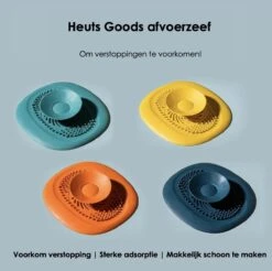 Heuts Goods - Gootsteenzeef - Gootsteenstop - Afvoerzeef - Afvoerstop - Spoelbal - Bad - Douchebak - Keuken - Wasbak - Badkuip - Siliconen - Donkerblauw -Lifestyle-Productwinkel 1200x1196 8