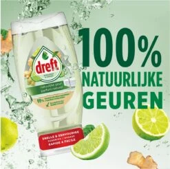 Dreft Natuurlijke Geur - Afwasmiddel - Bergamot & Gember - Ondersteboven Fles - Voordeelverpakking 8 X 370 Ml -Lifestyle-Productwinkel 1200x1197 10