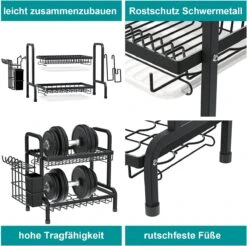 Dish Drying Rack Drainer Afdruiprek Metaal Afvoerafdruiprek Met Druppelbak Black Decker Droogrek Zwart Afdruiprek Brabantiaafdruiprek Metaal Muur -Lifestyle-Productwinkel 1200x1197 13