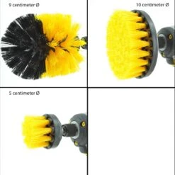 Merkloos Kibani 3 Delige Borstelset Voor Boormachine - Schrobborstel - Polypropyleen - Borstel Boormachine - Schuurborstel - Automatische Reiniging - Reinigingsborstels Voor Boormachine - Schoonmaakborstel -Lifestyle-Productwinkel 1200x1198 50