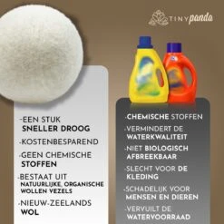 Merkloos Droger Ballen XL 6 Stuks Inclusief Lavendelolie – Zero Waste Dryer Balls - Duurzaam – Wasverzachter – Herbruikbare Drogerballen – Droogt De Was Sneller – Tiny Panda -Lifestyle-Productwinkel 1200x1199 3