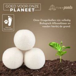 Merkloos Droger Ballen XL 8 Stuks – Zero Waste Dryer Balls - Duurzaam – Wasverzachter – Herbruikbare Drogerballen – Droogt De Was Sneller – Tiny Panda -Lifestyle-Productwinkel 1200x1199 6