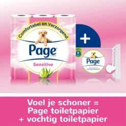 Page Vochtig Toiletpapier - 12 X 38 Stuks - Sensitive Vochtig Wc Papier - Voordeelverpakking -Lifestyle-Productwinkel 1200x1200 1052