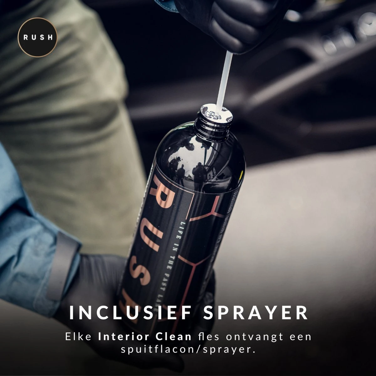 RUSH Bekleding Reiniger - Interieur Reiniger - Auto Wassen - Schoonmaken - Auto Accessories - Interior Clean 750ml 13 RUSH Bekleding Reiniger - Interieur Reiniger - Auto Wassen - Schoonmaken - Auto Accessories - Interior Clean 750ml - Afbeelding 11