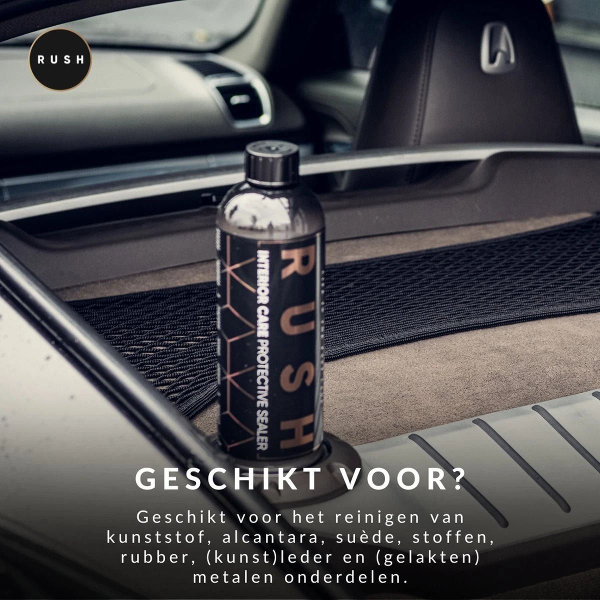 RUSH Interieur Reiniger - Bekleding Reiniger - Auto Wassen - Schoonmaken - Auto Accessories - Interior Care 300ml 6 RUSH Interieur Reiniger - Bekleding Reiniger - Auto Wassen - Schoonmaken - Auto Accessories - Interior Care 300ml - Afbeelding 4