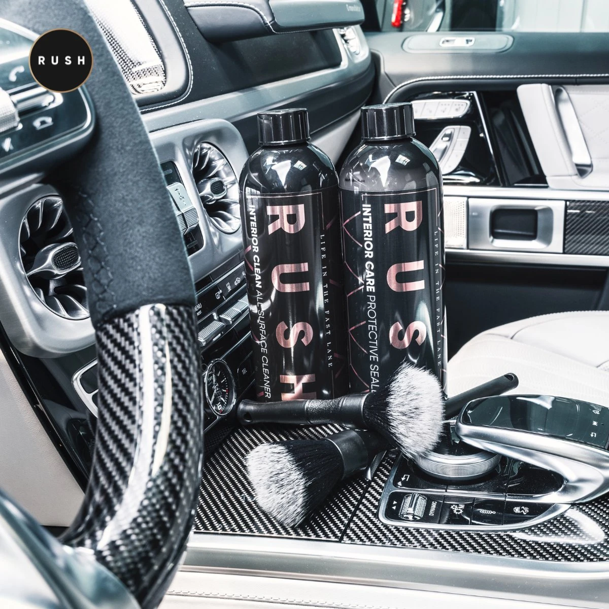 RUSH Interieur Reiniger - Bekleding Reiniger - Auto Wassen - Schoonmaken - Auto Accessories - Interior Care 300ml 11 RUSH Interieur Reiniger - Bekleding Reiniger - Auto Wassen - Schoonmaken - Auto Accessories - Interior Care 300ml - Afbeelding 9