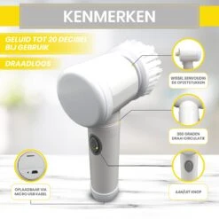 Lenga Elektrische Schoonmaakborstel - 5 In 1 Borstel - Oplaadbaar - Wasborstel - Schoonmaakmiddelen - Schrobborstels -Lifestyle-Productwinkel 1200x1200 1376