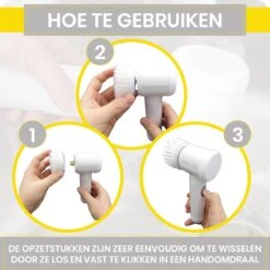 Lenga Elektrische Schoonmaakborstel - 5 In 1 Borstel - Oplaadbaar - Wasborstel - Schoonmaakmiddelen - Schrobborstels -Lifestyle-Productwinkel 1200x1200 1377