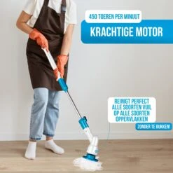 Strex Elektrische Schoonmaakborstel - Draadloze Schrobborstel - Schrobber - 3 Opzetstukken - Telescoopsteel - Poetsmachine Met Krachtige Accu -Lifestyle-Productwinkel 1200x1200 1491