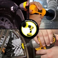 Kibani 3 Delige Borstelset Voor Boormachine - Wit - Voor Wielen, Tapijt En Bekleding - Schrobborstel – Boorborstel – Schuurborstel - Borstel Boormachine – Schoonmaakborstel – Reinigingsborstel – Tapijtreiniger - Borstelset -Lifestyle-Productwinkel 1200x1200 1541