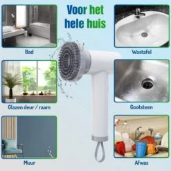 Elektrische Schoonmaakborstel - Schrobborstel - Handborstel - Schuurborstel - Schrobber - Badkamer - Toilet - Keuken 13 Elektrische Schoonmaakborstel - Schrobborstel - Handborstel - Schuurborstel - Schrobber - Badkamer - Toilet - Keuken -Lifestyle-Productwinkel 1200x1200 1545