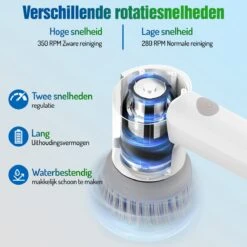Elektrische Schoonmaakborstel - Schrobborstel - Handborstel - Schuurborstel - Schrobber - Badkamer - Toilet - Keuken 15 Elektrische Schoonmaakborstel - Schrobborstel - Handborstel - Schuurborstel - Schrobber - Badkamer - Toilet - Keuken -Lifestyle-Productwinkel 1200x1200 1547