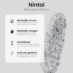 Plumeau Uitschuifbaar Tot 280cm - RVS - Telescopisch - Plumeau Met Telescoopsteel - 360° Flexibel -Lifestyle-Productwinkel 1200x1200 1585