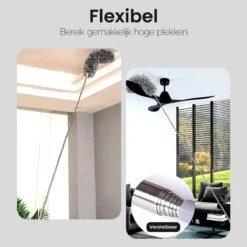 Plumeau Uitschuifbaar Tot 280cm - RVS - Telescopisch - Plumeau Met Telescoopsteel - 360° Flexibel -Lifestyle-Productwinkel 1200x1200 1586