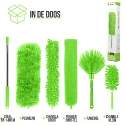 Strex Telescopische Plumeau Set Met Telescoopsteel - 60 Tot 140 Cm - Uitschuifbaar - Flexibel - Microvezel Ragebol - 5-Delige Schoonmaak Set -Lifestyle-Productwinkel 1200x1200 1594