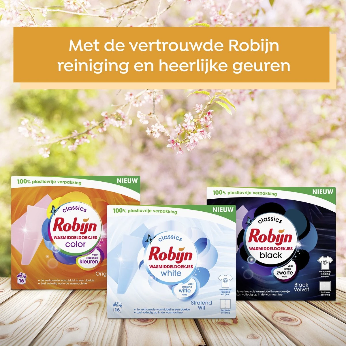 Robijn Classics Stralend Wit Wasmiddeldoekjes 16 Wasstrips 11 Robijn Classics Stralend Wit Wasmiddeldoekjes 16 Wasstrips - Afbeelding 9