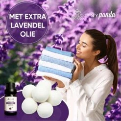 Merkloos Droger Ballen XL 6 Stuks Inclusief Lavendelolie – Zero Waste Dryer Balls - Duurzaam – Wasverzachter – Herbruikbare Drogerballen – Droogt De Was Sneller – Tiny Panda -Lifestyle-Productwinkel 1200x1200 411