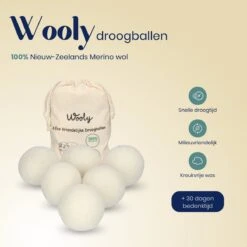 Wooly Drogerballen - 6 Wasdroger Ballen - Duurzaam - Wol - Herbruikbare Wasballen - Wasbol - Wasverzachter 17 Wooly Drogerballen - 6 Wasdroger Ballen - Duurzaam - Wol - Herbruikbare Wasballen - Wasbol - Wasverzachter -Lifestyle-Productwinkel 1200x1200 428