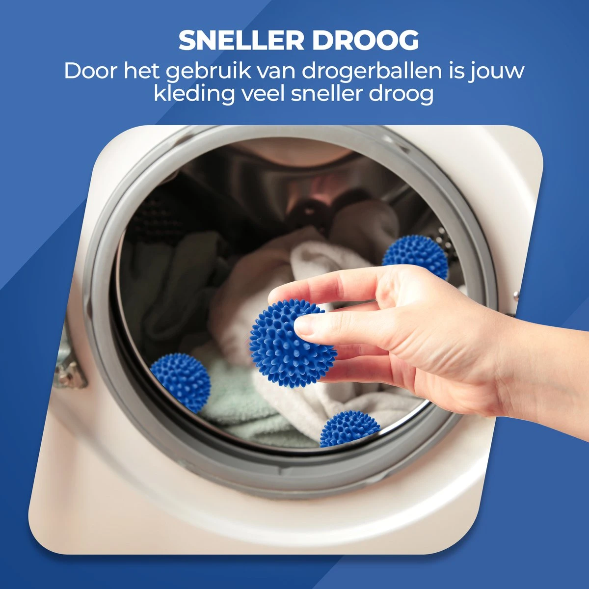 Roegaarden Drogerballen - Wasbollen - 6 Stuks - Siliconen - Sneller Droog - Anti-kreuk 5 Roegaarden Drogerballen - Wasbollen - 6 Stuks - Siliconen - Sneller Droog - Anti-kreuk - Afbeelding 3